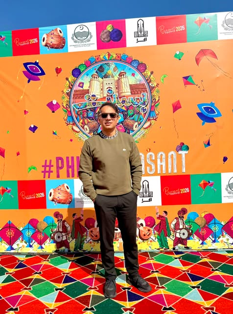 Syed Umair Hassan at the Basant festival in Lahore